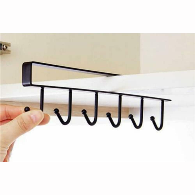 Pack de 2, Soporte Metal Colgador Tazas 6 Ganchos